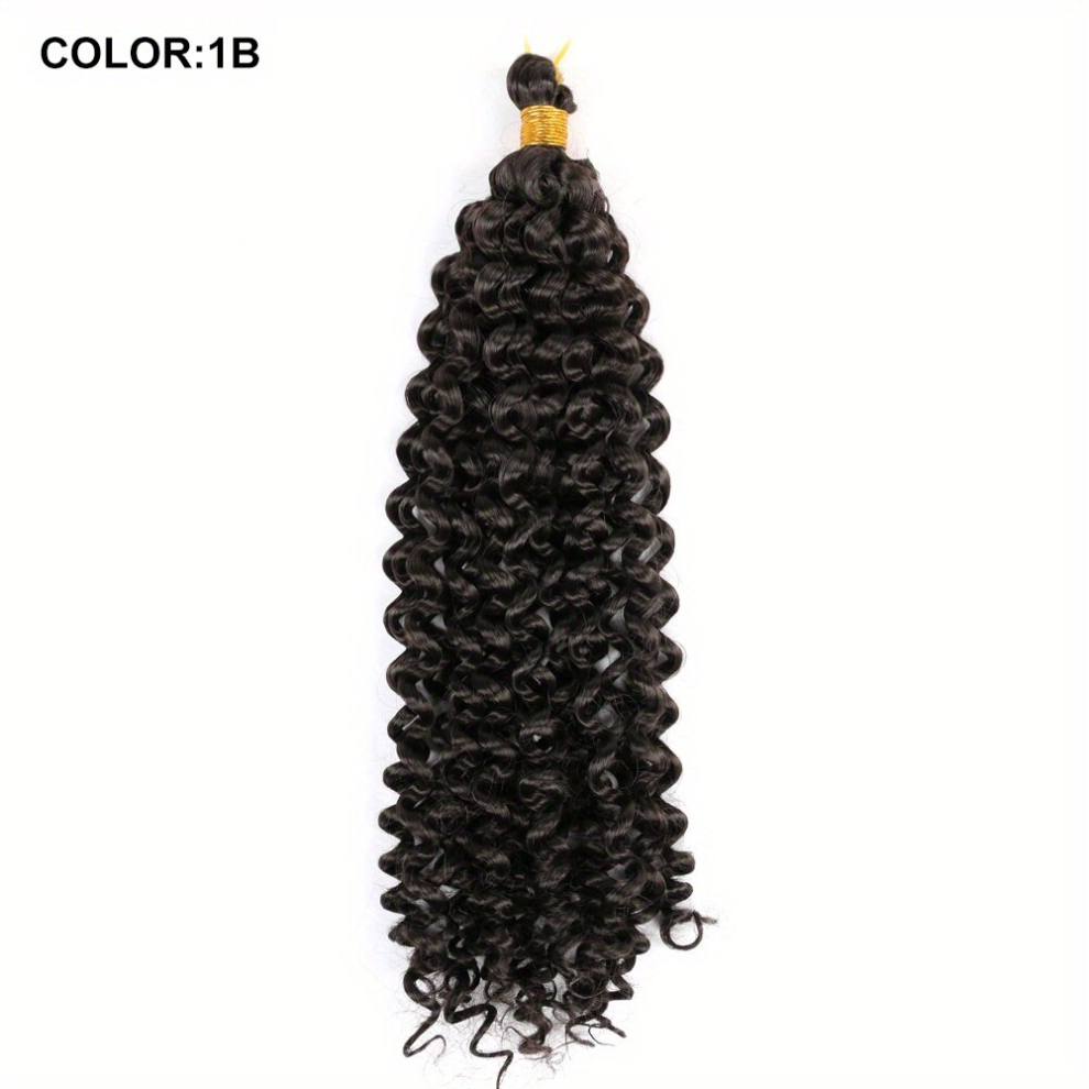 Unisex White Synthetic Afro Kinky Curly Braiding Hair Extensions 35 56 Cm Ombre Water Wave Crochet Hair Fluffy Afro Curls Bulk Hair Extensions For Daily Cosplay We