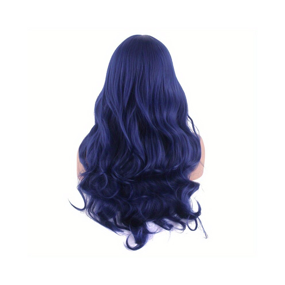 Unisex Multicoloured Costume Wigs Long Curly Synthetic Wig Beginners Friendly Heat Resistant For Halloween Cosplay Party