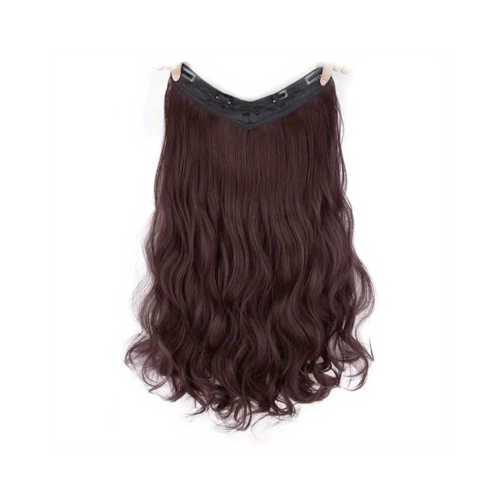 BRAID Clip In Hair Extensions Long Wavy U Shaped Hair Extension With 4 Secure Clips Synthetic Hairpieces For Women