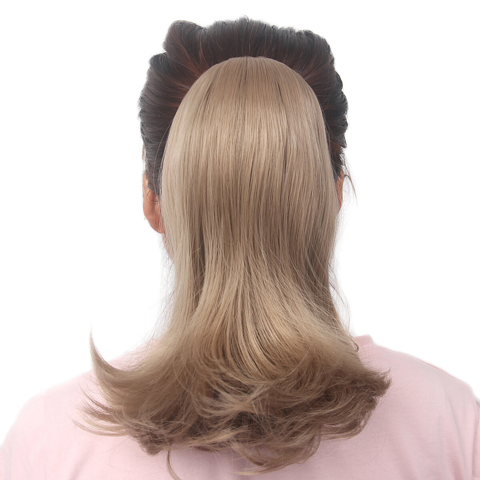 Dirty Blonde blonde bleach Blonde Ponytail Extension Curly Synthetic Hairpiece Fully Short Ponytail Bun Extensions Hair Accessories For Women Drawstri