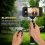 Phone Tripod, Portable And Adjustable Camera Stand Holder With Remote Control And Universal Clip Compatible Iphone, Android Phone 4