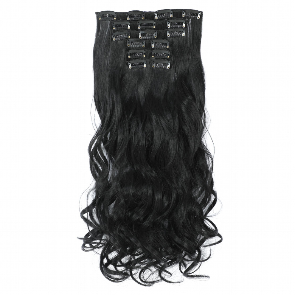 6pcs set Long Wavy Curly Hair Pieces Synthetic Clip In Hair Extensions Natural Looking For Daily Use