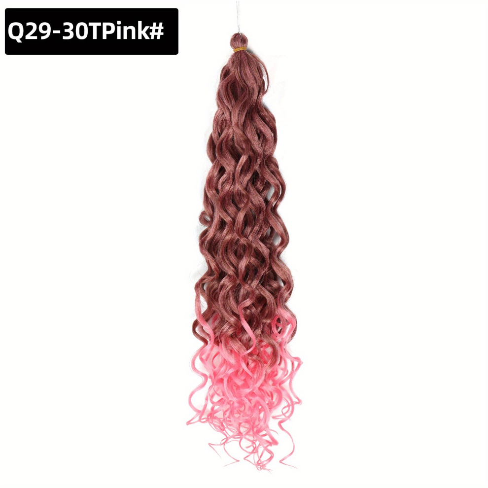 50 8 Cm Water Wave Deep Wave Curly Braids Twist Crochet Braid Hair Extensions Hawaii Afro Curls Natural Synthetic Braiding Hair Extensions For Women