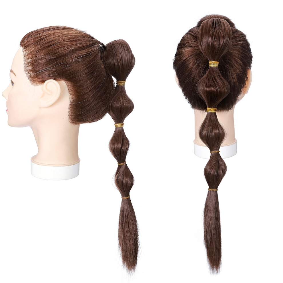 Unisex Multicoloured Bubble Ponytail Bubble Style Braid Ponytail Synthetic Long Ponytail Hair Extensions For Women Hair Extension Accessories