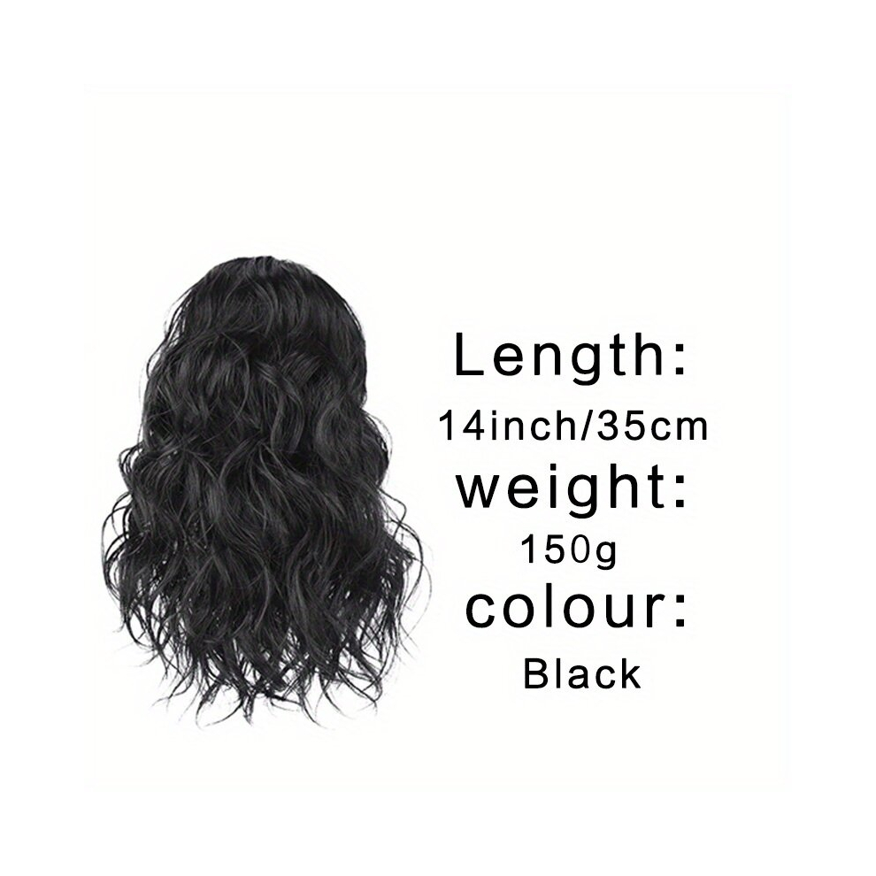 Drawstring Ponytail Curly Wavy Ponytail Extensions Synthetic Clip In Hair Extensions Natural Looking For Daily Use