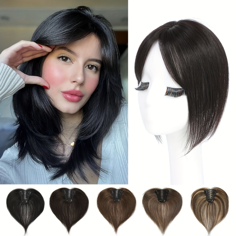 Human Hair Toppers For Women Real Human Hair Toppers Hair Pieces For Women With Thining Hair Human Hair Pieces Human Hair Thick Hairpieces Adding Extr