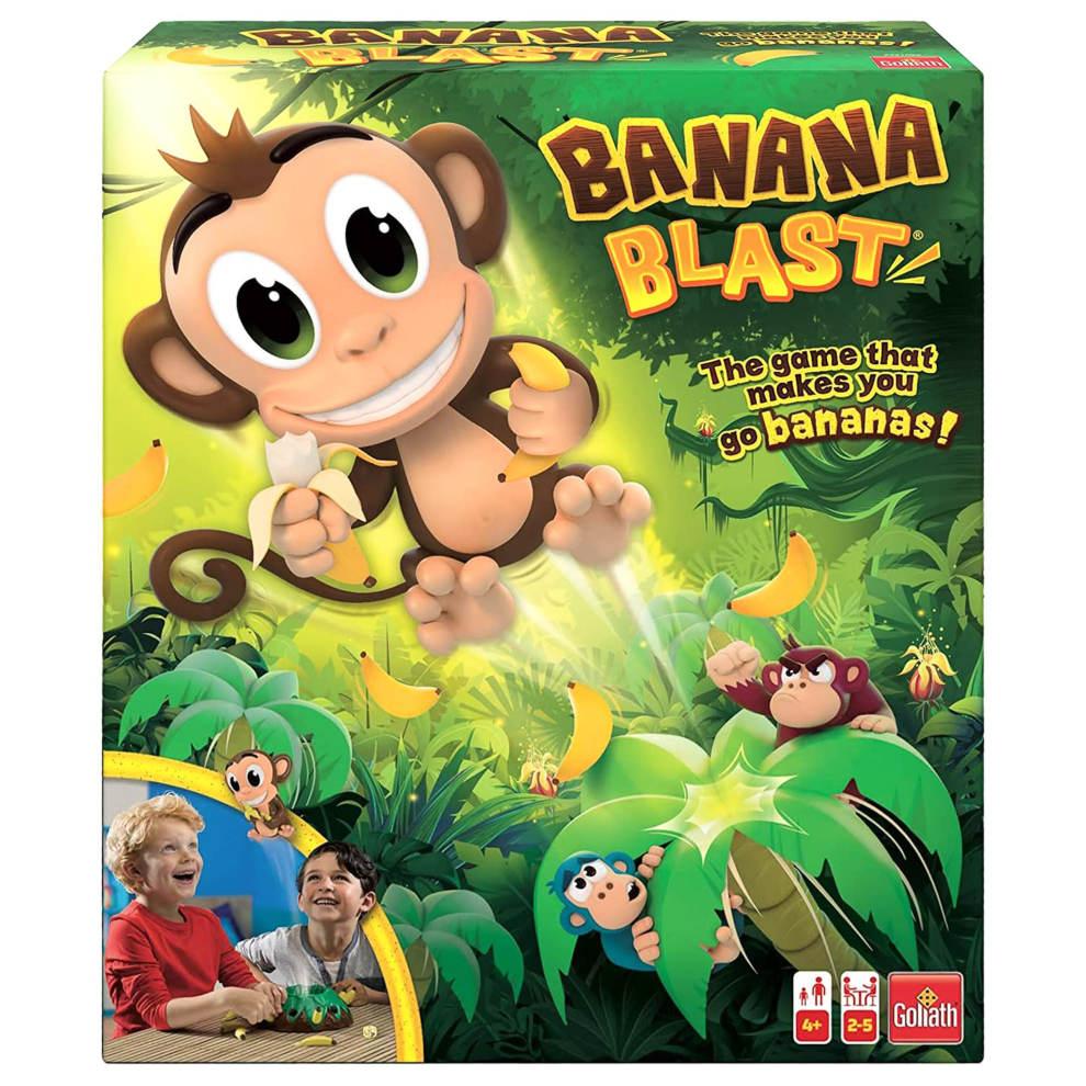 AAMEN Banana Blast Board Game, Pull The Bananas Until Monkey Jumps Game