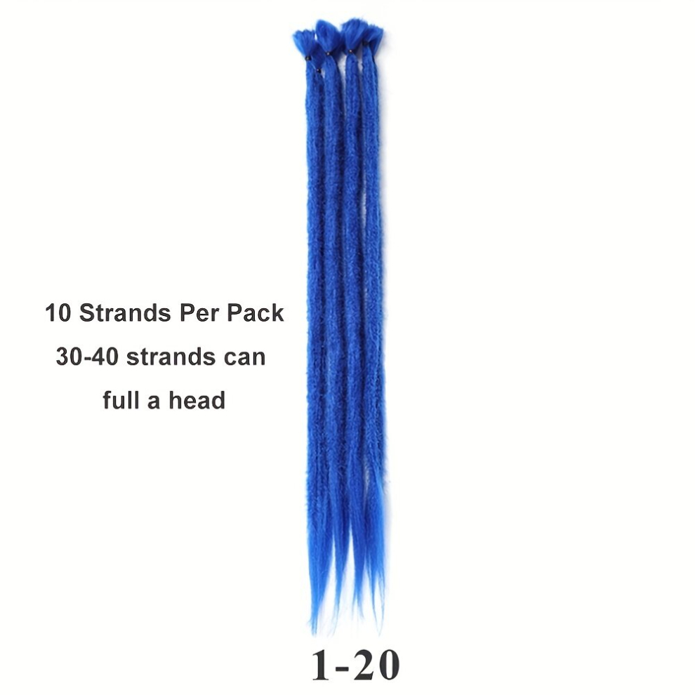 Unisex Multicoloured Synthetic Dreadlock Extensions Crochet Dreads Extension Hair 55 10 Strands Pack Single Ended Hip Hop Style Dreadlocks Crochet Braids