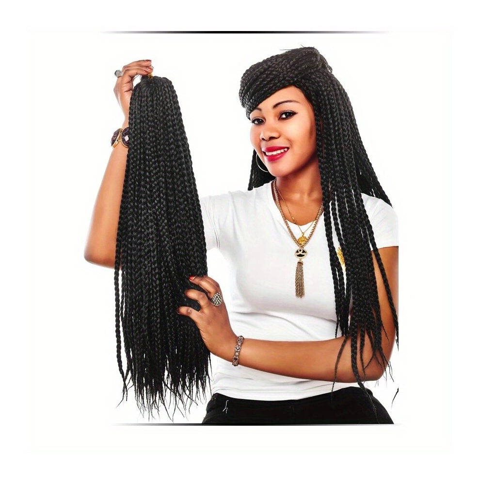 60 96 Cm Afro Synthetic Crochet Senegalese Braids Extensions Twist Braiding Hair Extensions Crochet Braiding Hair Extensions For Women
