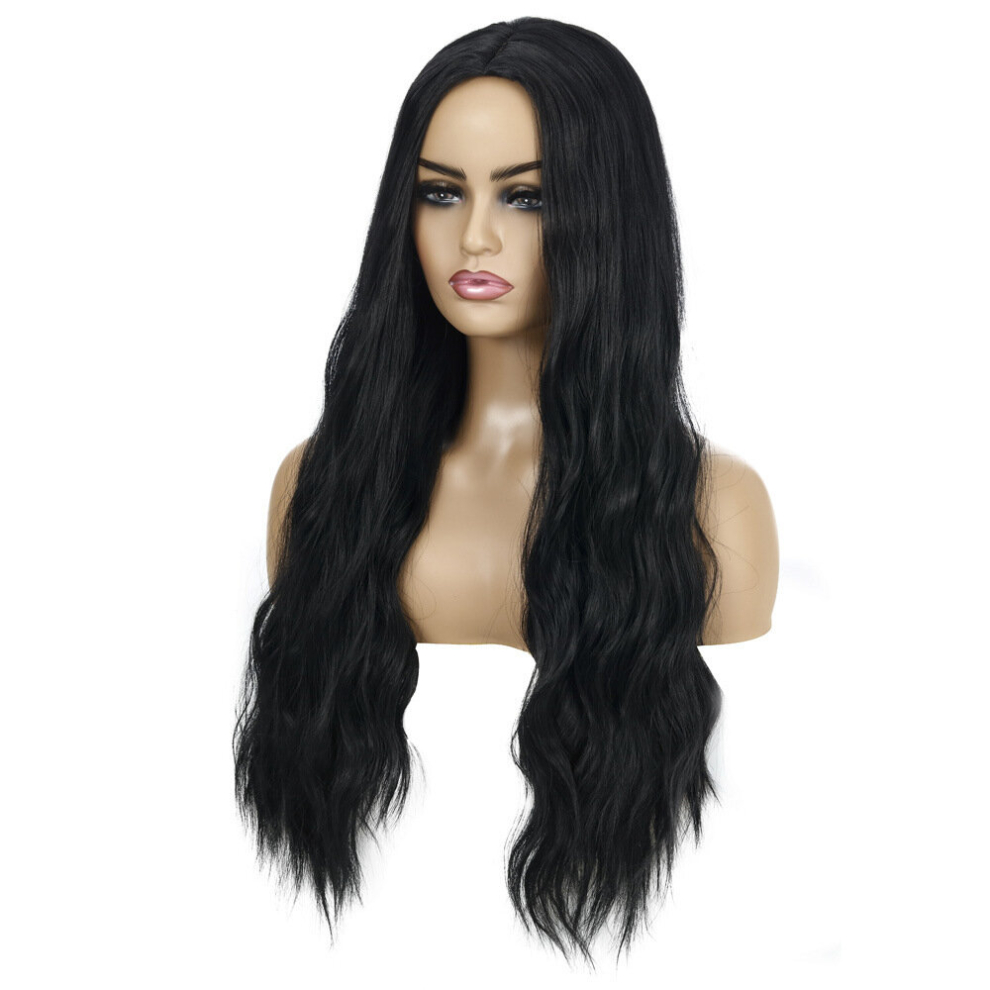 Long Curly Wavy Wig Synthetic Wig Beginners Friendly Heat Resistant Costume Wig For Halloween Party