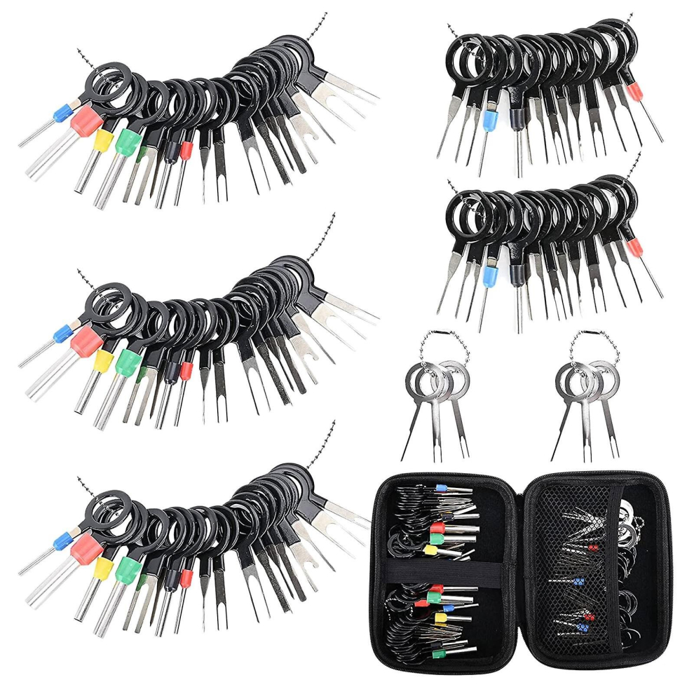 82Pcs Terminal Extractor Removal Tool Kit Depinning Key Tool Set For Car Household Devices, Tool Wi 9379873074397