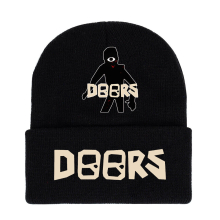 (B) Doors Roblox Knitted Beanie Hat Kid Warm Cap