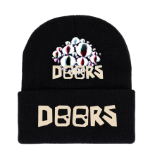 (C) Doors Roblox Knitted Beanie Hat Kid Warm Cap