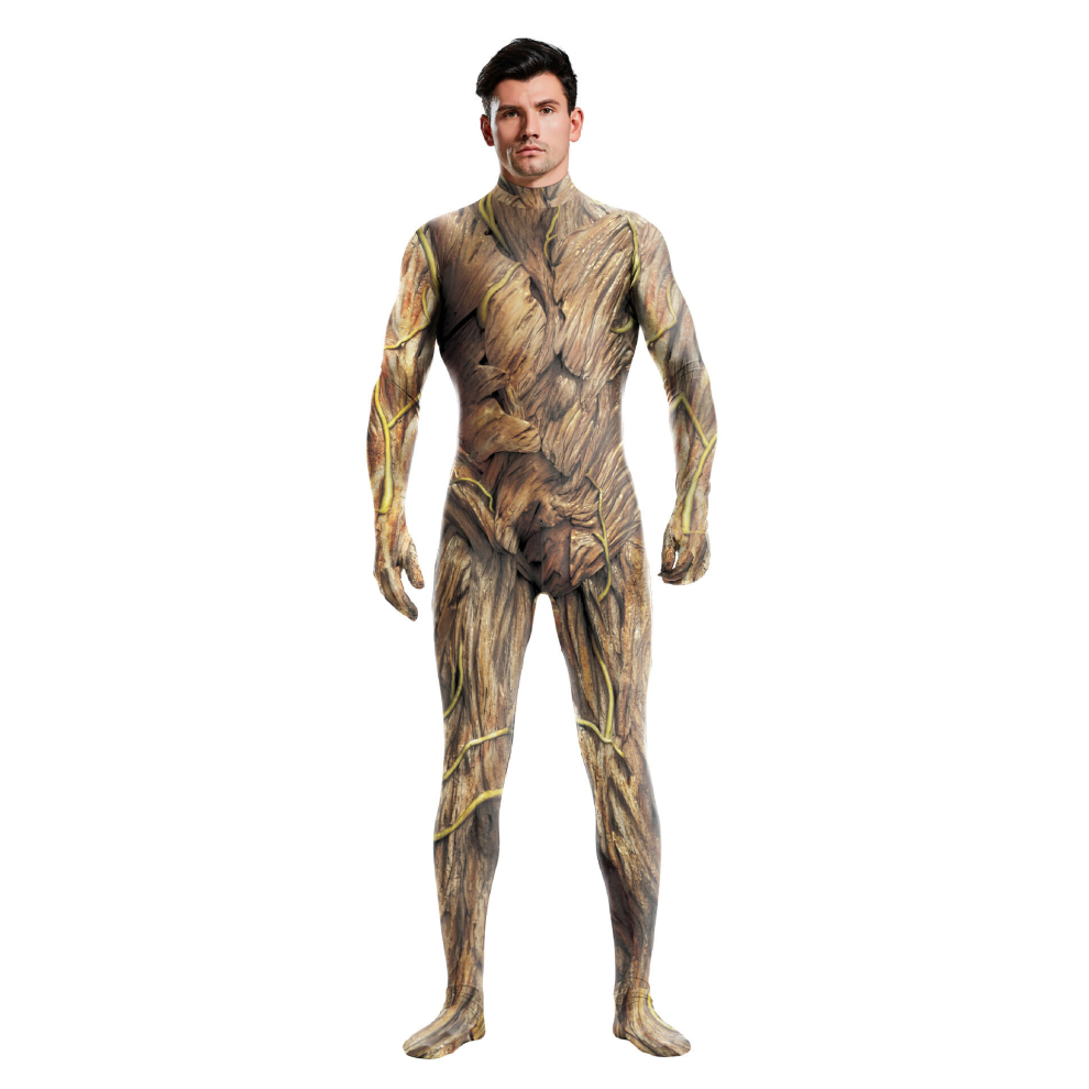 (Groot, Adult L) Anime Groot Titan Costume Performance Costume Adult Children Tight Bodysuit