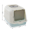 Living And Home Large Hooded Top Entry Cat Litter Box with Scoop 7