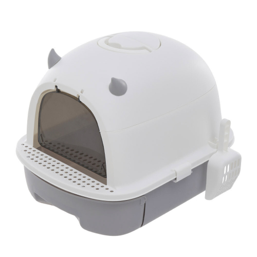 Living And Home Little Devil Design Enclosed Cat Litter Box 2