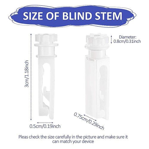 30pcs Vertical Blind Replacement White Stems For Vertical Blind Vertical Blind 2