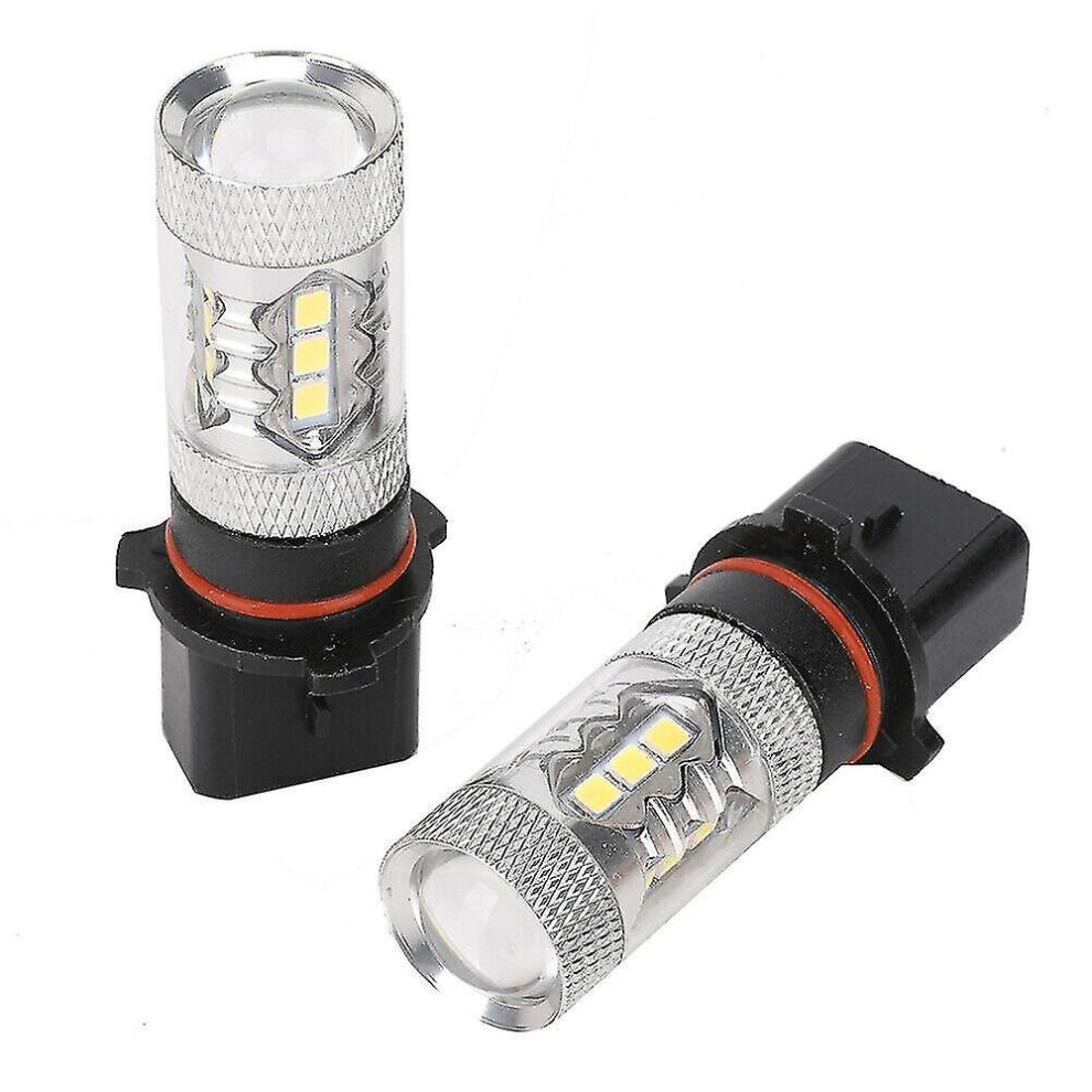 80W Car Led Daytime Running P13w Super Bright Fog S Running S Psx26w With 6000K Lens, 2Pcs Light/White 9317312064806