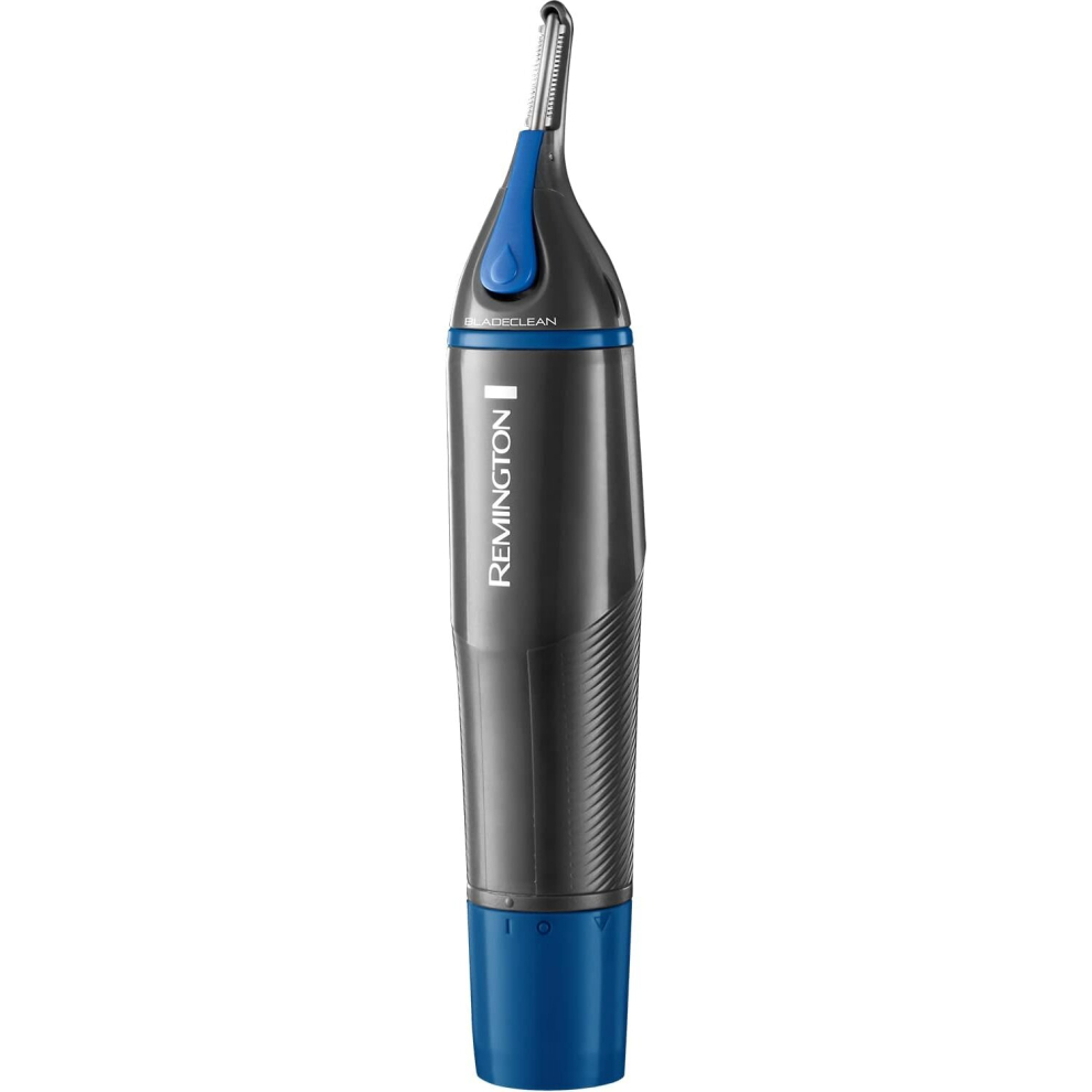 Remington Mens Battery Operated Nose Ear and Eyebrow Hair Trimmer Showerproof NE3850 Silver