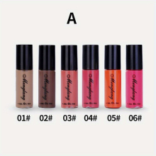 6pcs Matte Liquid Lipstick Set Waterproof Long Lasting Lip Gloss Smooth Rich Silky Texture Lipstain Hydrating Travel Size Mini Lip Makeup