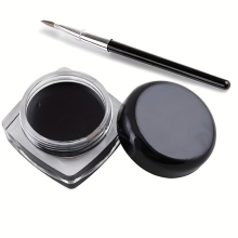 Waterproof Silky Eyeliner Cream With Eyeliner Tape Brush Rich High Pigmented Eyeliner Cream