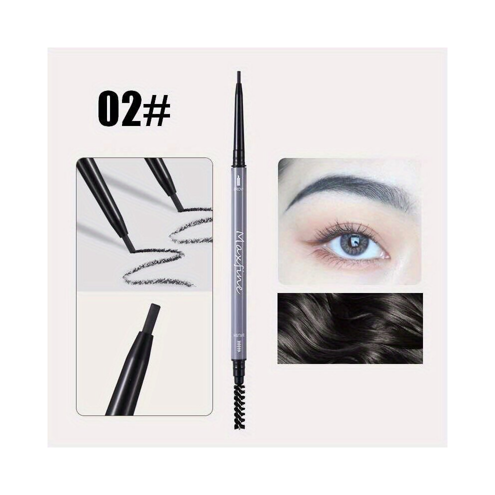 Multicoloured 6 Colors Waterproof Eyebrow Tattoo Pen With Brush Long Lasting Eyebrow Pencil For Professional Cosmetics Makeup For Women