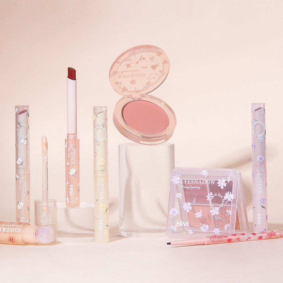 Multicoloured 8Pcs Set Makeup Kits Lipstick Concealer Eyeshadow Palette Eyebrow Pen Blush Compact Makeup Cosmetics Set