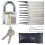 15pcs Lock Padlock Picking Kit Tools Transparent Key Extractor Lock Pick Set 3