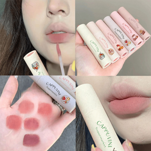 Velvet Matte Peach Lipstick Soft Texture Full Coverage and Long Lasting 2