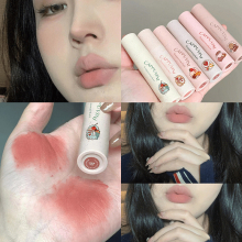Velvet Matte Peach Lipstick Soft Texture Full Coverage and Long Lasting