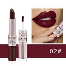 2 And 1 Smooth Matte Lipstick Lip Glos Stay Glossy Moisture Longwear Lipgloss Lip Crayon For Makeup Collection Nourishing Lipstick With A Matte Finish