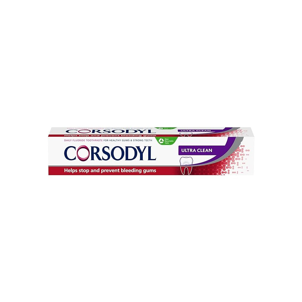 Corsodyl Ultra Clean Toothpaste for Gum Care, 75ml