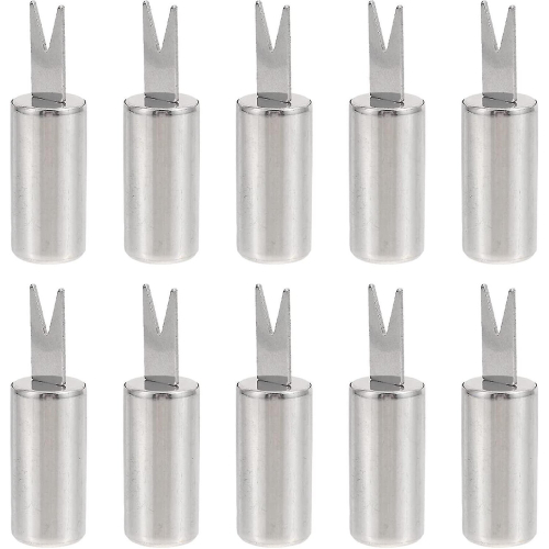 10pcs Corn Cob Holders Stainless Steel Corn On The Cob Skewers Fruit Food Forks Corn Forks Prong