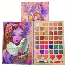 Flower Fairy 46 Colors Eyeshadow Palette Matte Pearly Finish Blush Powder Face Makeup Palette Gift For Good Friends