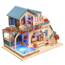 New Wooden Diy Dollhouse Handcraft House Kit - Educational And Decorative Toy For Kids And Adults