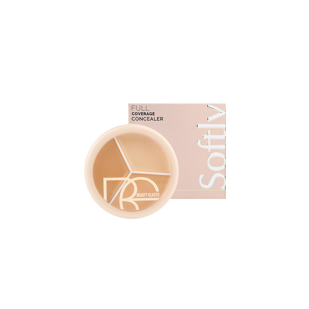 Multicoloured 3 Concealer Palette Concealer Cream For Covering Spots Dark Circle Blemishes Brightening Contouring Long Wear Correcting Cream