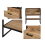 Bathroom 600 Vanity Unit Sink Tall Cabinet Loft Black/Oak Effect Brook 9