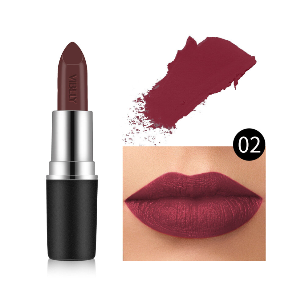 1 Pc High Matte Bullet Lipstick Waterproof And Smudge Proof Lipstick In A Tube Perfect For Kiss Proof Lips
