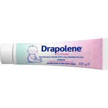 Drapolene Cream 100g Tube Prevents and Treats Nappy Rash Soothes and Protects Baby's Bottom from Newborn Onwards