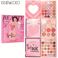 KEVIN&COCO 72 Eyeshadow Tray Blush Highlight Brightening Skin Tone Lasting Makeup Tray For Women