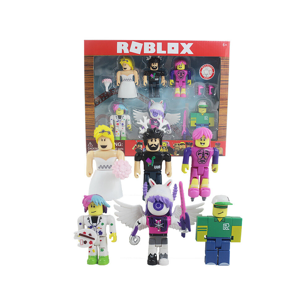 (C(6PCS/SET+Accessories)) 4/6PCS/SET Roblox PVC Action Figure Model Toys Box