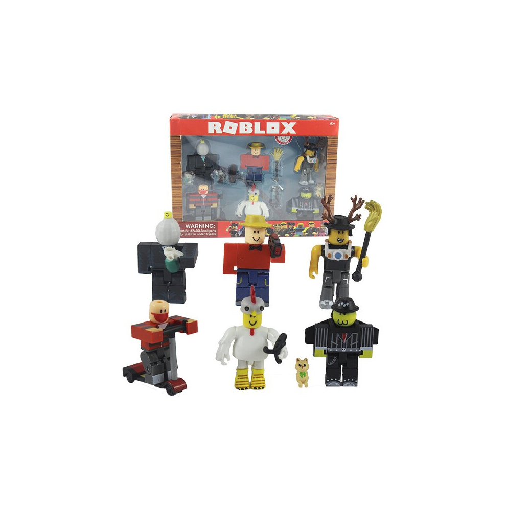 (F(6PCS/SET+Accessories)) 4/6PCS/SET Roblox PVC Action Figure Model Toys Box