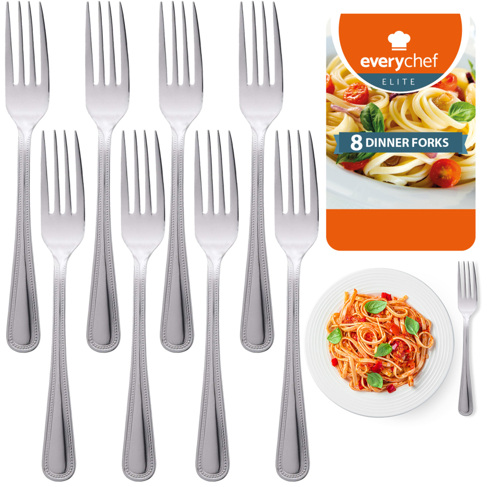 8pk Dinner Forks Set | Stainless Steel Fork Set, Cutlery Forks