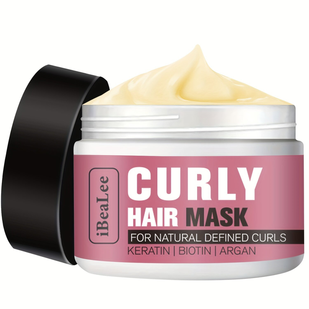 Multicoloured Nn29288: 50G Biotin Keratin & Argan Curly Hair Mask For Natural, Defined Curls Â Deep Hydration