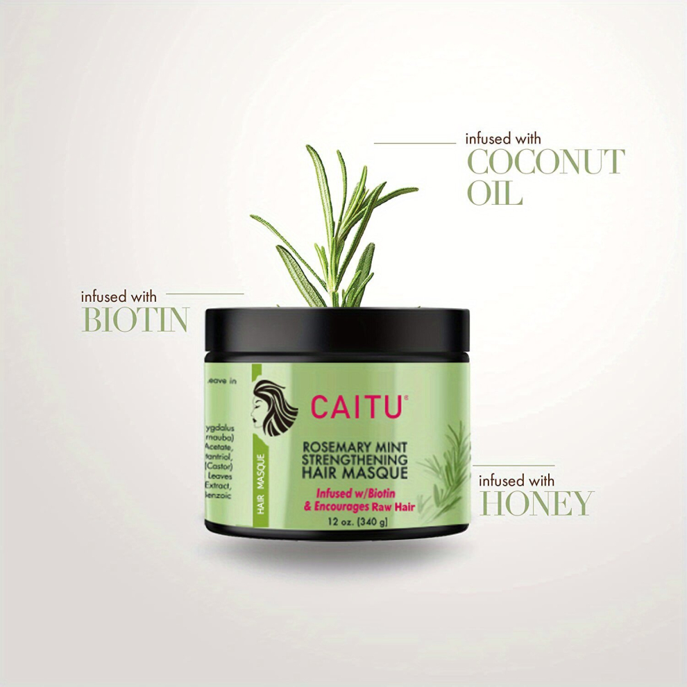 Rosemary Mint Strengthening Hair Mask Intensive Hydration Hair Mask With Biotin For Repairing Dry And Damaged Hair