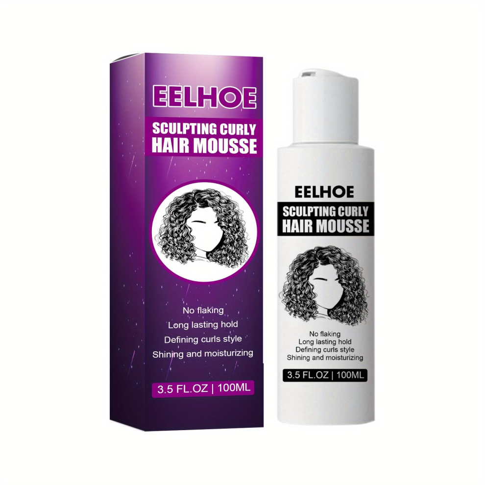 Multicoloured Curly Hair Styling Elastin Sculpting Curly Hair Mousse Hair Styling Creams Dry Hair Moisturizing Conditioner