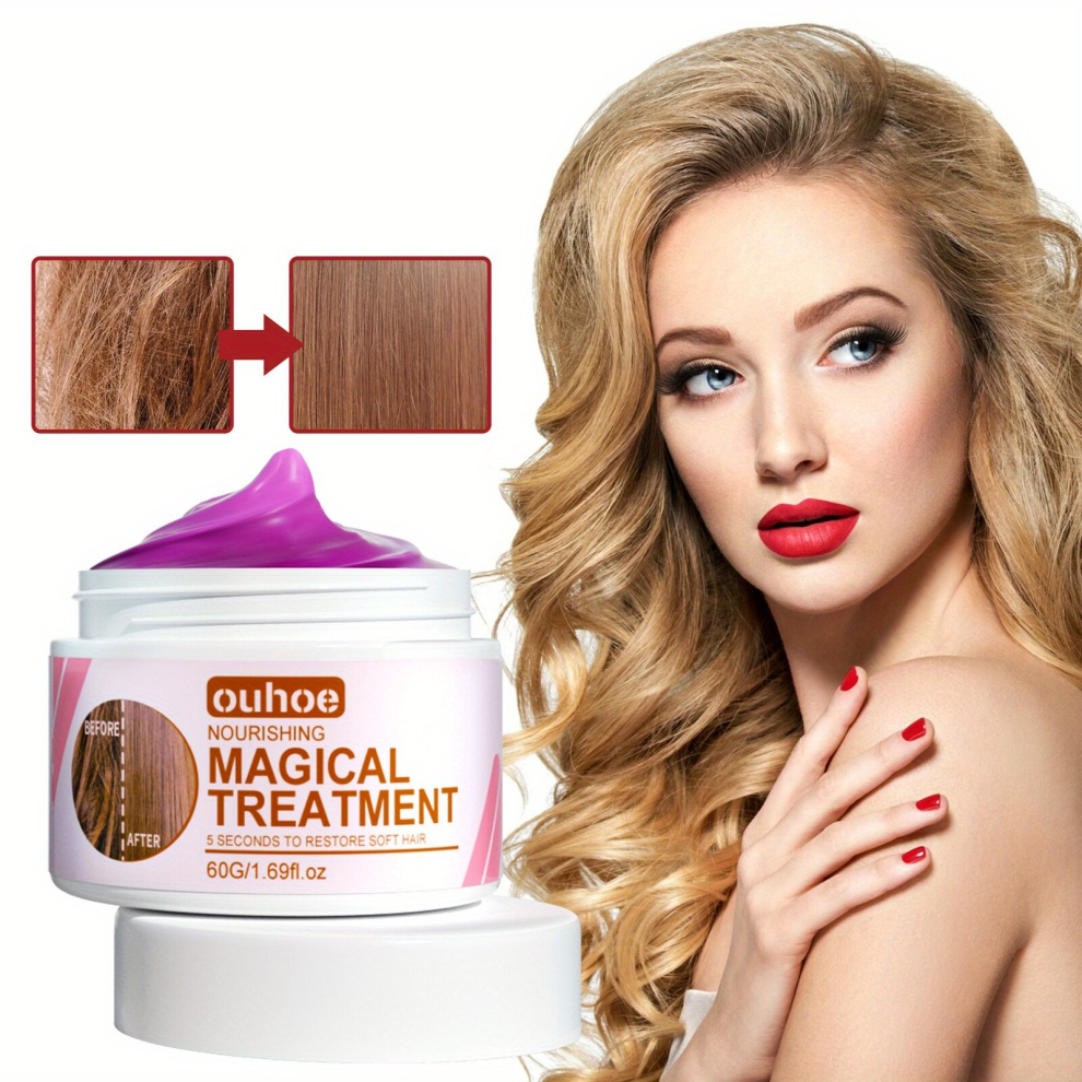 Multicoloured Keratin Repairing Hair Mask Moisturizing Damaged Repairing Hair Mask Hair Care Product For Women Men