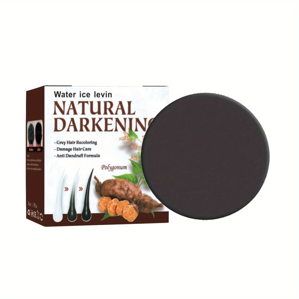 Multicoloured Natural Darkening Hair Soap Polygonum Multiflorum Hair Essence Soap Bar Moisturizing And Softening Hair Soap