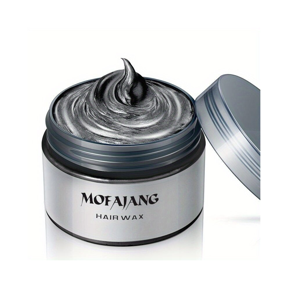 Black Temporary Hair Wax Instant Hairstyle Cream 4 23 Oz Hair Pomades Hairstyle Wax For Men And Women Fluffy And Matte Hair Wax