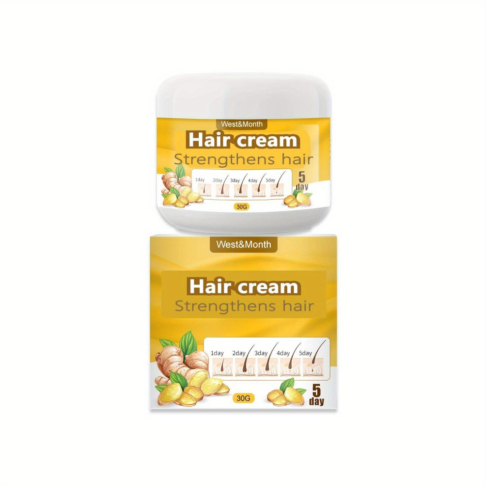 Ginger Hair Caring Balm Repairs Split Ends Strengthens Hair Thickens Hair Moisturizing Massage Cream Moisturizing Hair Balm